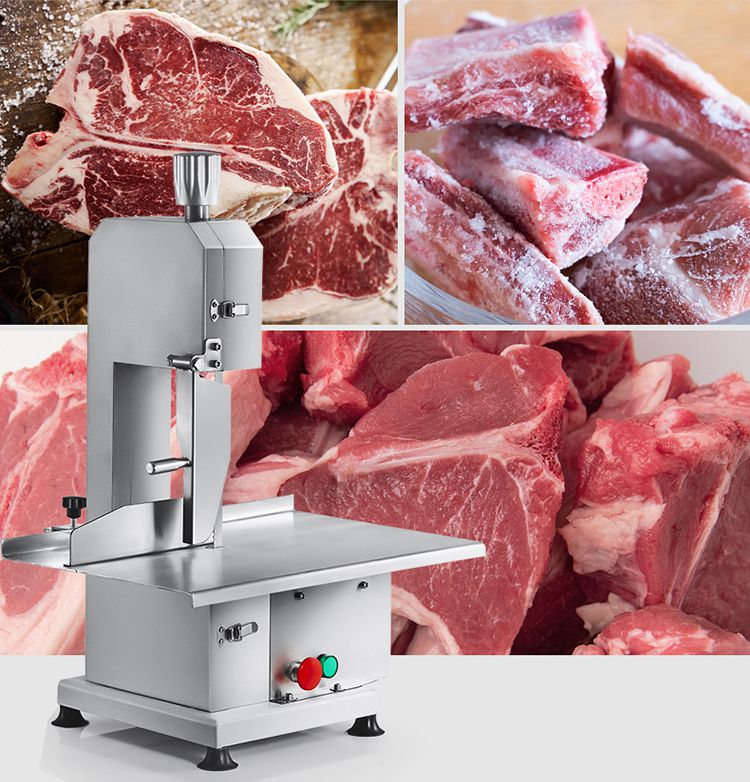 Butcher Commercial Electric Frozen Chicken Fish Meat Cutter Cutting Machine  Food Band and Bone Saw Machine For Butchers
