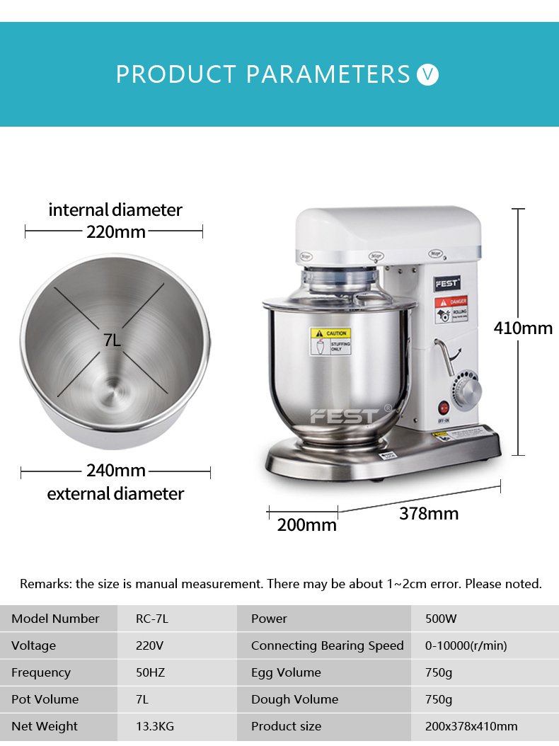 FEST smart dash stand mixer 26 liters countertop mixers for cake